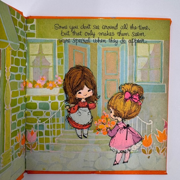 Vintage Friends Are Like Flowers Sunbeam 1968 Library Book Maria Paoletti Art - Picture 5 of 16